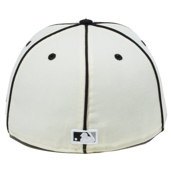 LP 59FIFTY MLB Piping シカゴ・ホワイトソックス クロームホワイト ブラックバイザー