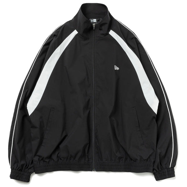 オーバーサイズド パイピング トラックジャケット ブラック【 Performance Apparel 】