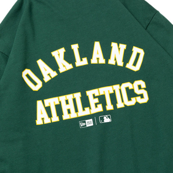 長袖 コットン Tシャツ MLB Apparel オークランド・アスレチックス ダークグリーン レギュラーフィット
