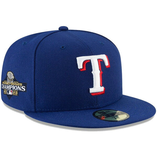 59FIFTY 2023 MLB World Series Champions Patch テキサス・レンジャーズ ダークロイヤル