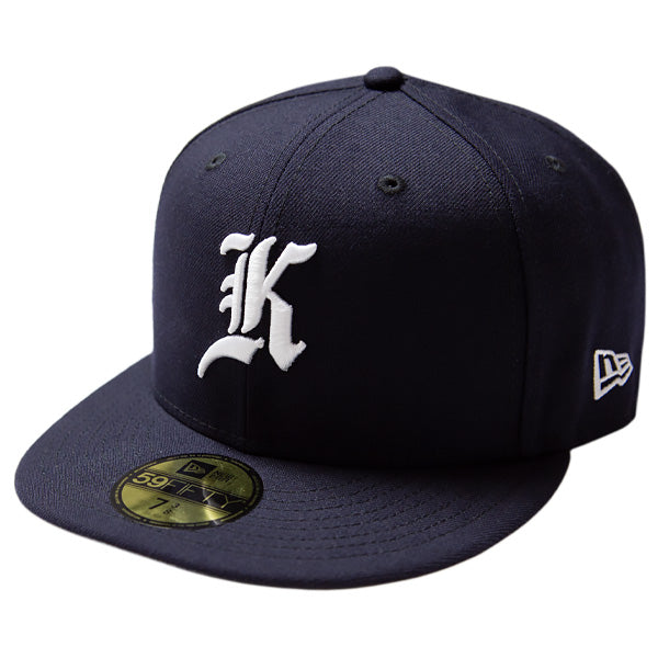 KINGS 別注 59FIFTY ANTIQUE K ネイビー グレーアンダーバイザー