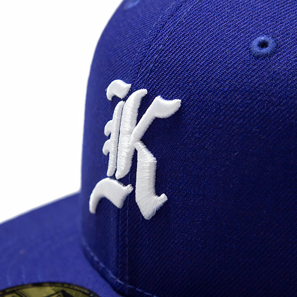 KINGS 別注 59FIFTY ANTIQUE K ディープロイヤル ケリーアンダーバイザー