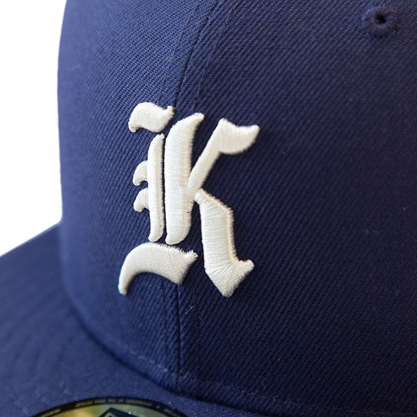 KINGS 別注 59FIFTY ANTIQUE K ライトネイビー ケリーアンダーバイザー