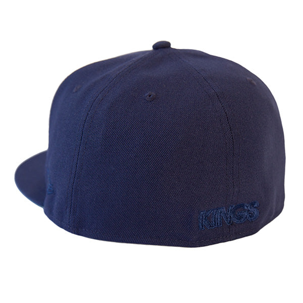 KINGS 別注 59FIFTY ANTIQUE K ライトネイビー ケリーアンダーバイザー