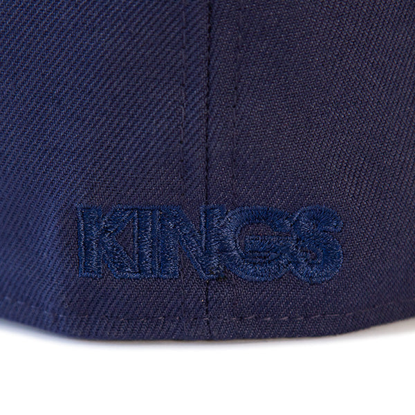KINGS 別注 59FIFTY ANTIQUE K ライトネイビー ケリーアンダーバイザー