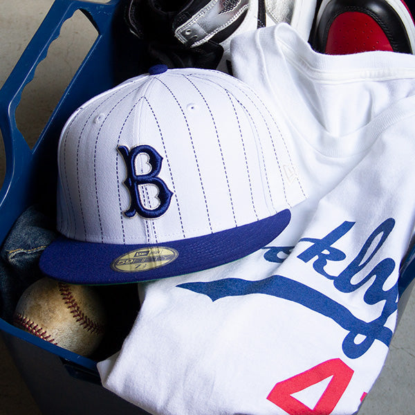 KINGS 別注 59FIFTY PIN STRIPE ブルックリン・ドジャース クーパーズタウン ホワイト ロイヤル