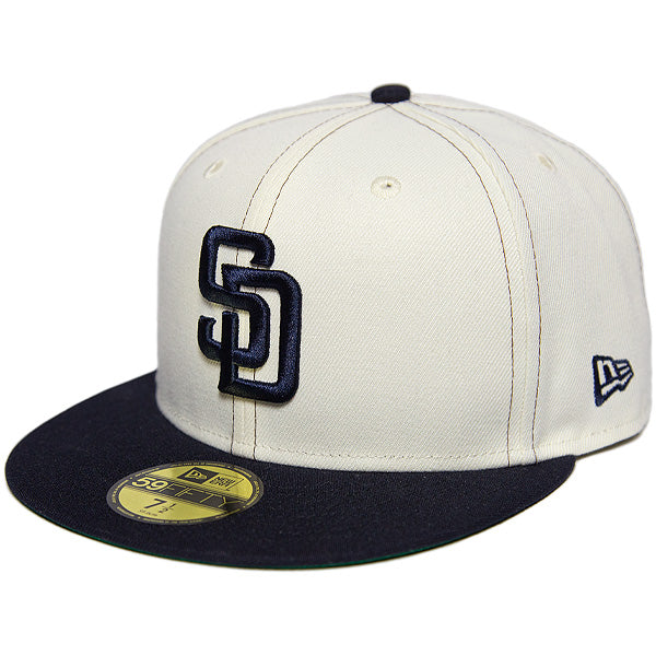 KINGS 別注 59FIFTY サンディエゴ・パドレス クローム ネイビーバイザー