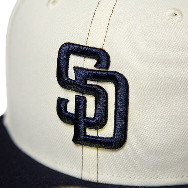 KINGS 別注 59FIFTY サンディエゴ・パドレス クローム ネイビーバイザー