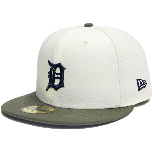 KINGS 別注 59FIFTY デトロイト・タイガース クローム ニューオリーブバイザー