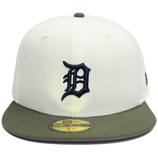 KINGS 別注 59FIFTY デトロイト・タイガース クローム ニューオリーブバイザー