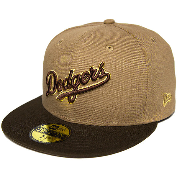 KINGS 別注 59FIFTY ロサンゼルス・ドジャース カーキ ウォルナットバイザー