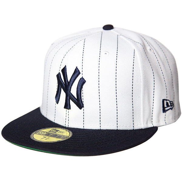 KINGS 別注 59FIFTY PIN STRIPE ニューヨーク・ヤンキース ホワイト ネイビーバイザー