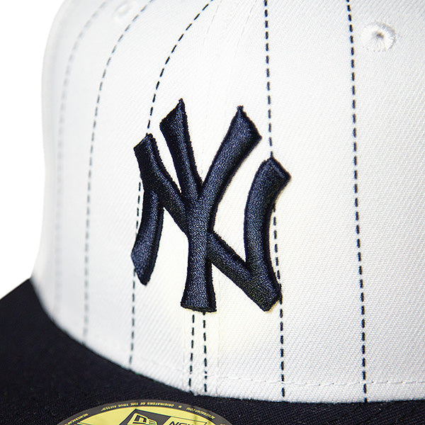 KINGS 別注 59FIFTY PIN STRIPE ニューヨーク・ヤンキース ホワイト ネイビーバイザー
