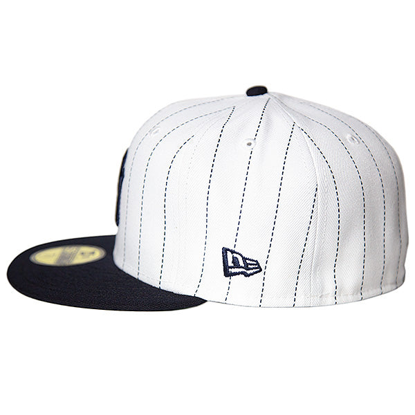 KINGS 別注 59FIFTY PIN STRIPE ニューヨーク・ヤンキース ホワイト ネイビーバイザー