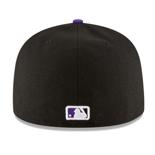 59FIFTY MLBオンフィールド コロラド・ロッキーズ オルタネイト ブラック パープルバイザー