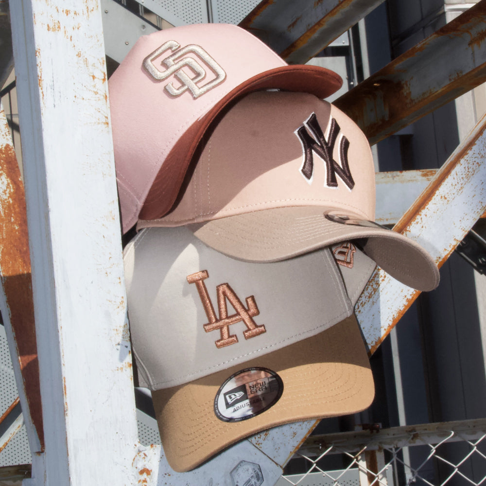 ニューエラ キャップ 帽子 NEW ERA CAP 59FIFTY 9FORTY A-Frame Mocha Mousse モカ ムース ニューヨーク ヤンキース サンディエゴ パドレス ロサンゼルス ドジャース