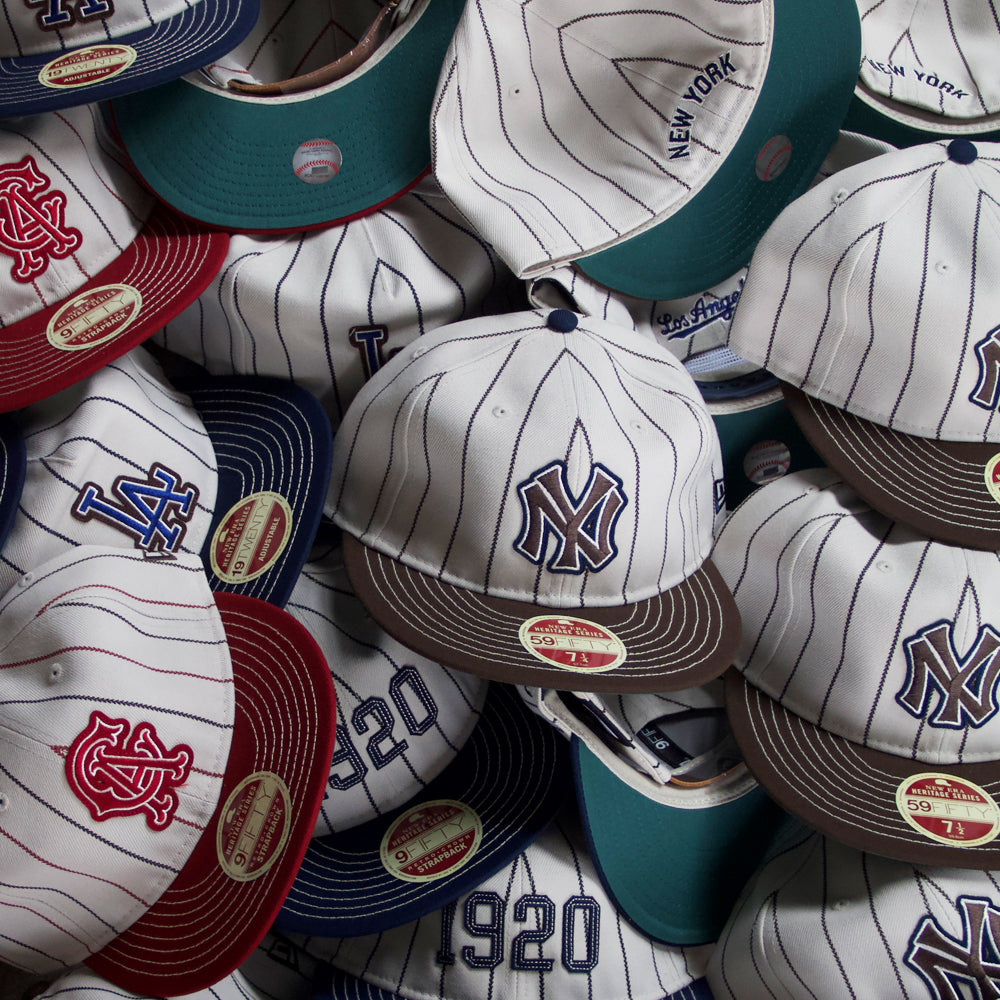 NY Yankees バンダナ柄キャップ 赤緑 NY Yankees バンダナ柄キャップ