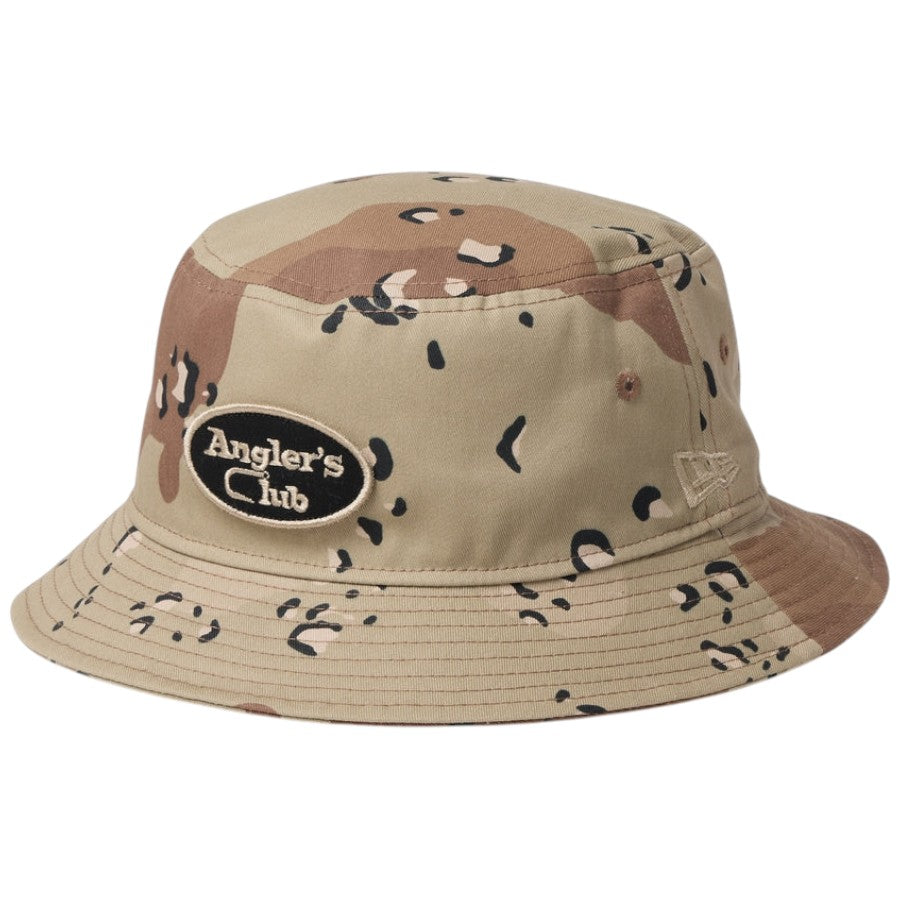ニューエラ ハット NEW ERA HAT バケット01 Draw Cord Angler Club ドローコード アングラーズクラブ デザートカモ 15125081 | アウトドア 右斜め前
