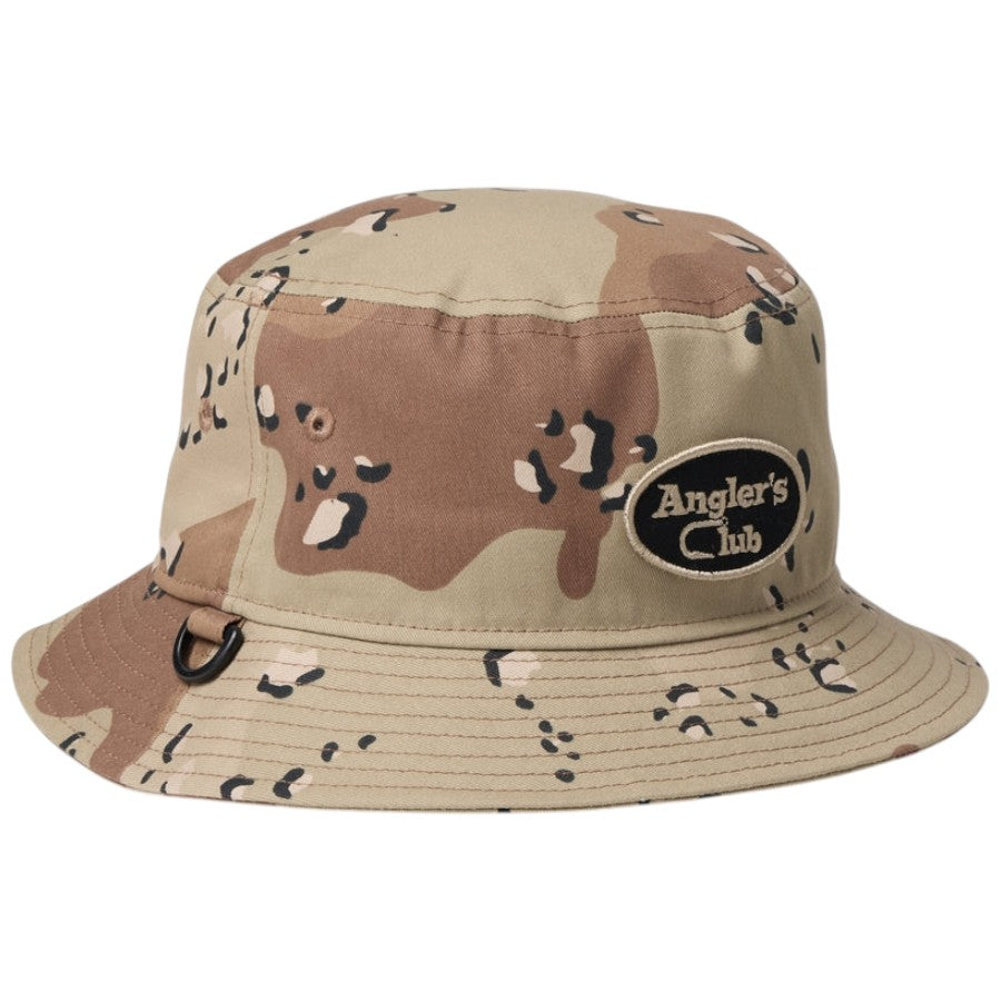 ニューエラ ハット NEW ERA HAT バケット01 Draw Cord Angler Club ドローコード アングラーズクラブ デザートカモ 15125081 | アウトドア 左斜め前