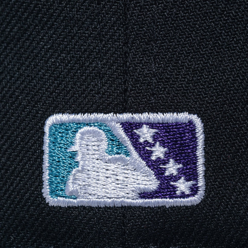 ニューエラ キャップ 帽子 NEW ERA CAP 59FIFTY MiLB マイナーリーグ アルバカーキ アイソトープス ブラック パープルバイザー 15221392 バッターマン
