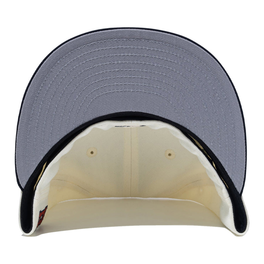 ニューエラ キャップ 帽子 NEW ERA CAP 59FIFTY MiLB マイナーリーグ バッファロー・バイソンズ クロームホワイト ネイビーバイザー 15221389 グレーアンダーバイザー