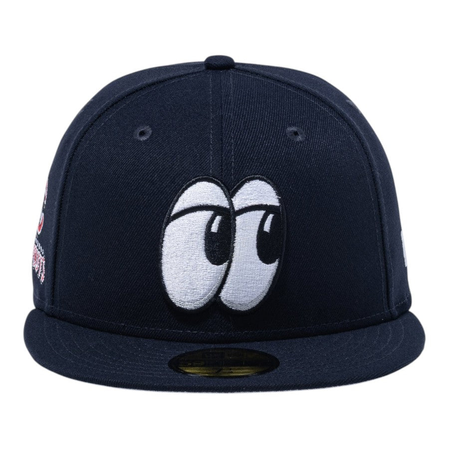 ニューエラ キャップ 帽子 NEW ERA CAP 59FIFTY MiLB マイナーリーグ チャタヌーガ ルックアウツ ネイビー 15221388 正面