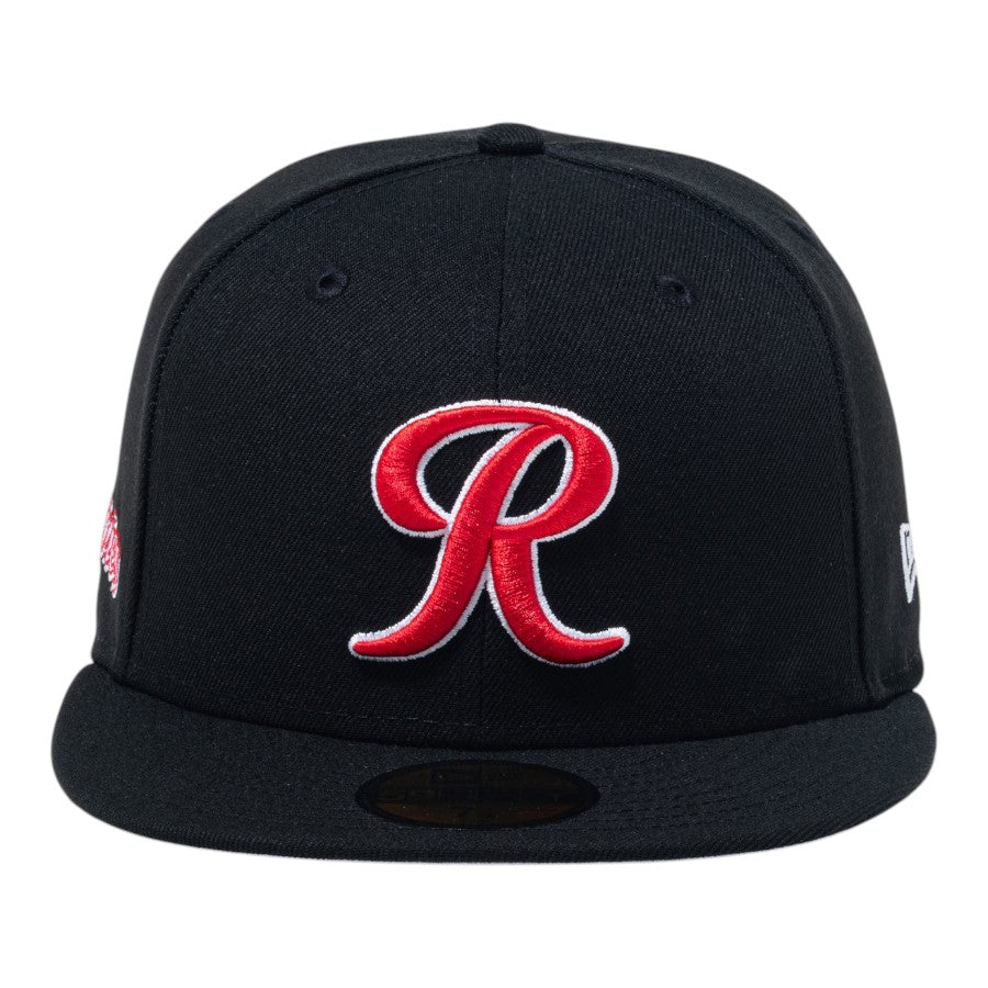 ニューエラ キャップ 帽子 NEW ERA CAP 59FIFTY MiLB マイナーリーグ タコマ レイニアーズ ブラック 15221323 正面