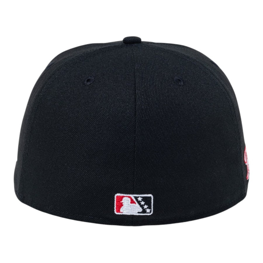 ニューエラ キャップ 帽子 NEW ERA CAP 59FIFTY MiLB マイナーリーグ タコマ レイニアーズ ブラック 15221323 リアロゴ