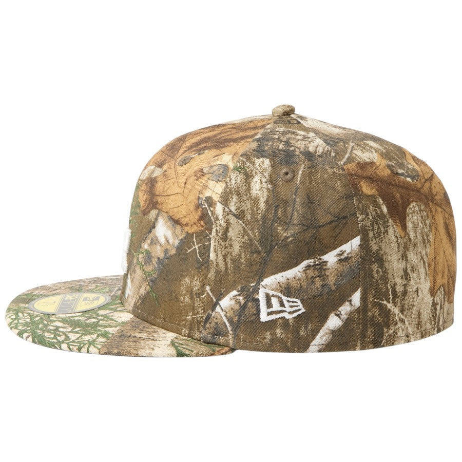 ニューエラ キャップ 帽子 NEW ERA CAP 59FIFTY MLB Real Tree Camo ロサンゼルス ドジャース リアルツリーカモ 15137374 左サイド