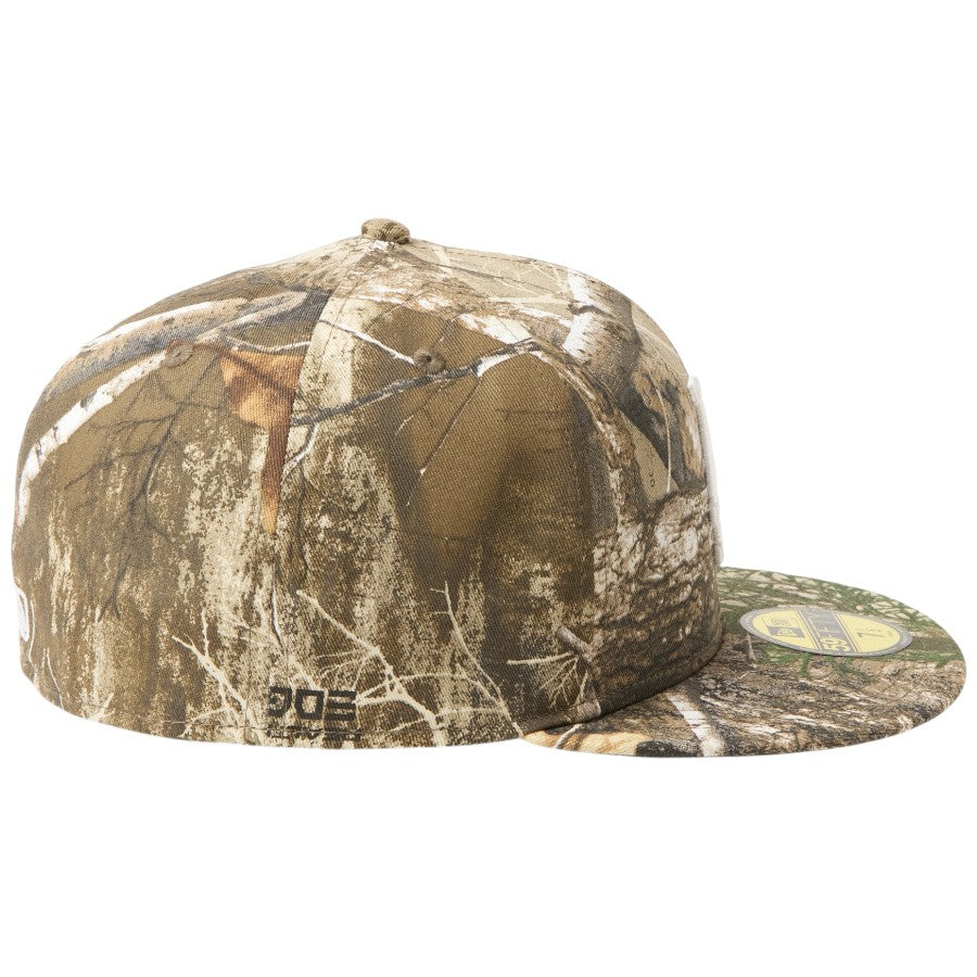 ニューエラ キャップ 帽子 NEW ERA CAP 59FIFTY MLB Real Tree Camo ロサンゼルス ドジャース リアルツリーカモ 15137374 右サイド