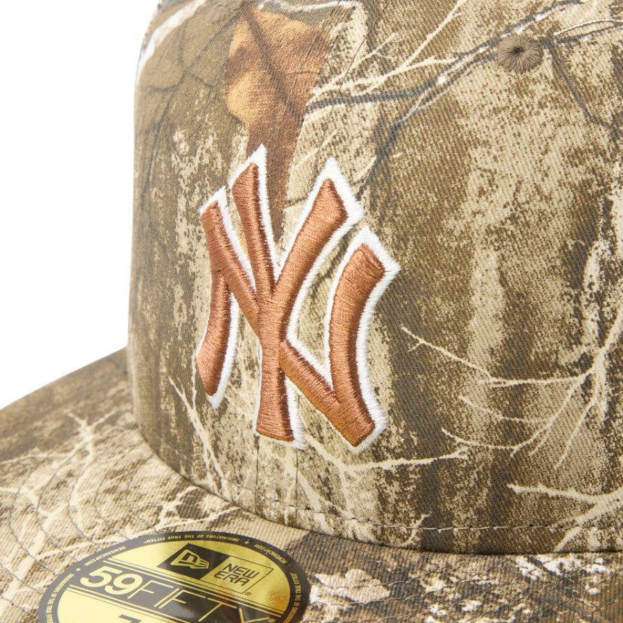 ニューエラ キャップ 帽子 NEW ERA CAP 59FIFTY MLB Real Tree Camo リアルツリー カモ ニューヨーク ヤンキース リアルツリーカモ 15137353 フロントロゴ