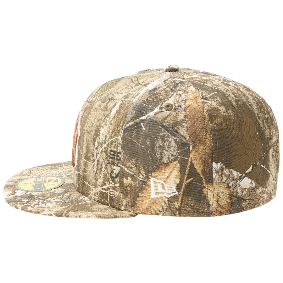 ニューエラ キャップ 帽子 NEW ERA CAP 59FIFTY MLB Real Tree Camo リアルツリー カモ ニューヨーク ヤンキース リアルツリーカモ 15137353 左サイド