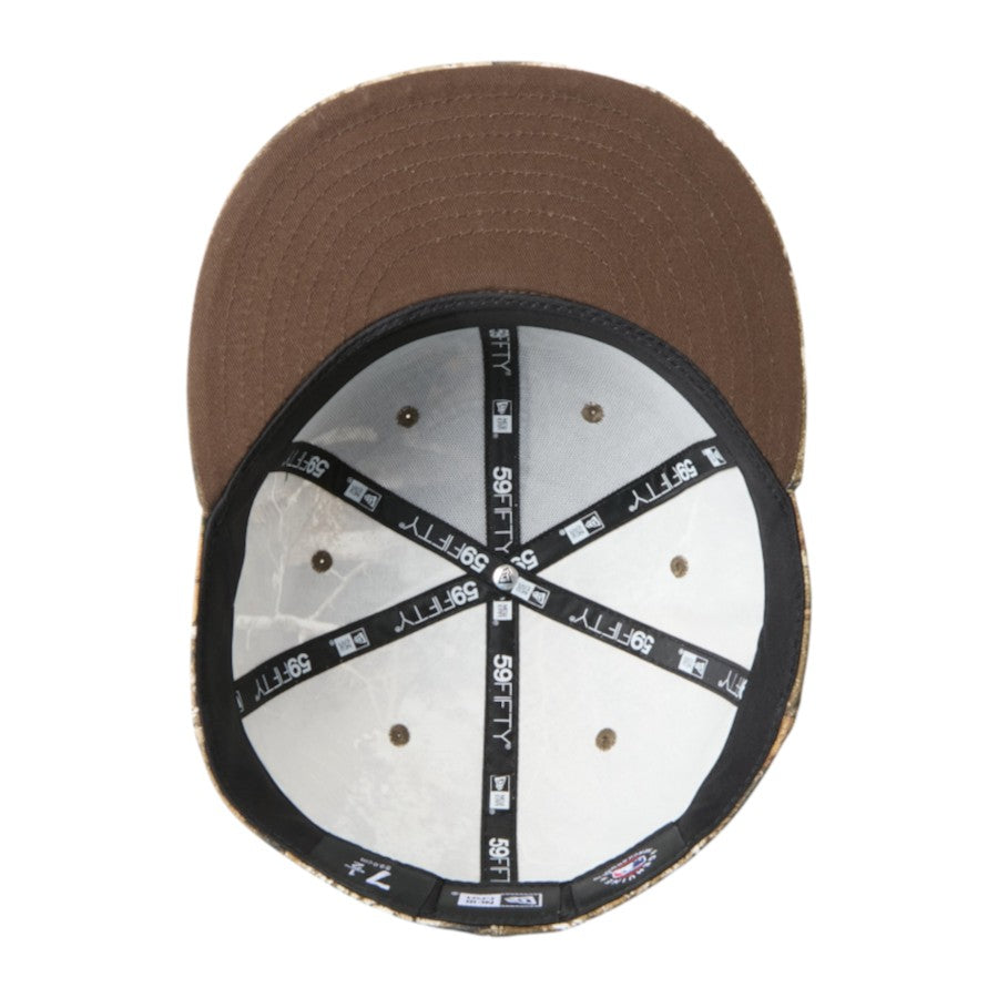 ニューエラ キャップ 帽子 NEW ERA CAP 59FIFTY MLB Real Tree Camo リアルツリー カモ ニューヨーク ヤンキース リアルツリーカモ 15137353 ブラウンアンダーバイザー