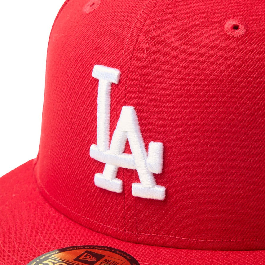 ニューエラ キャップ 帽子 NEW ERA CAP 59FIFTY MLB Scarlet ロサンゼルス ドジャース スカーレット 15137377  フロントロゴ