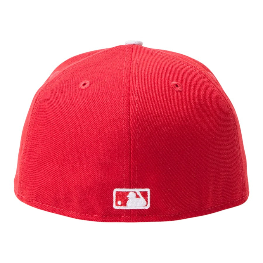 ニューエラ キャップ 帽子 NEW ERA CAP 59FIFTY MLB Scarlet ロサンゼルス ドジャース スカーレット 15137377  バッターマン