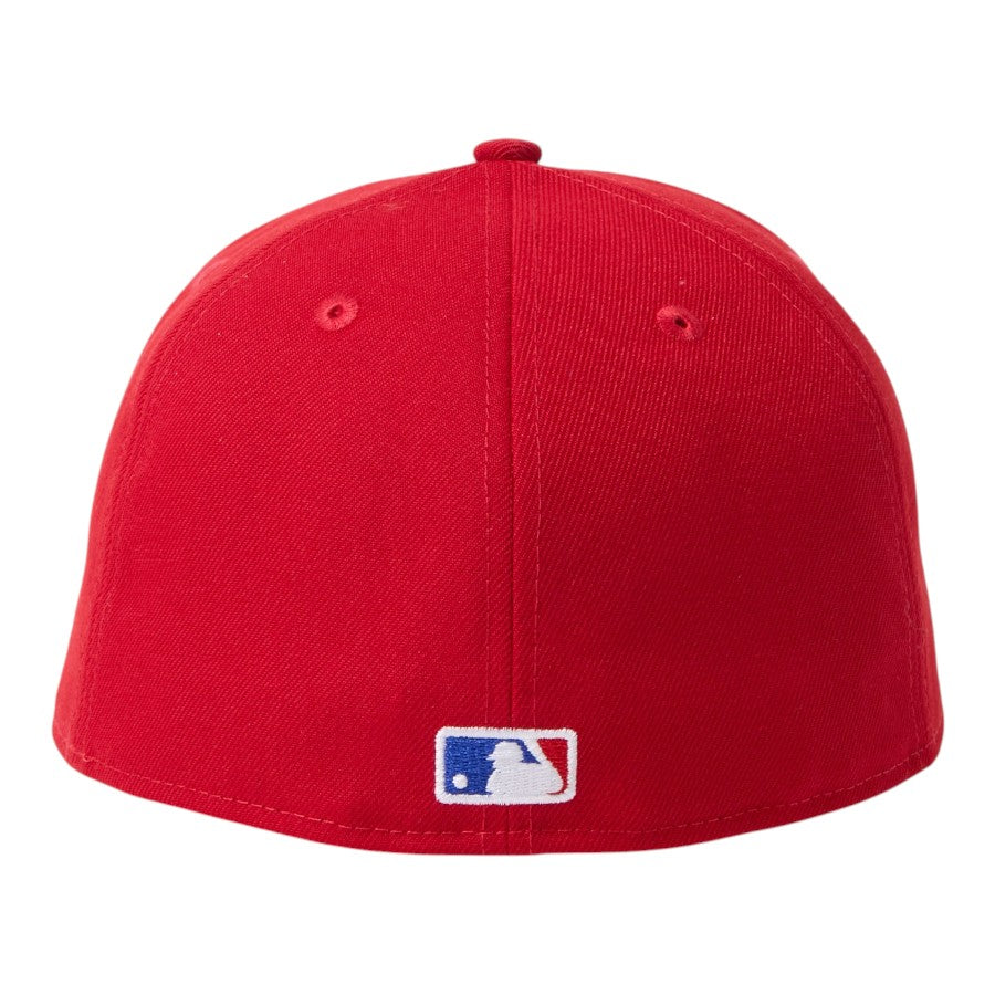 ニューエラ キャップ 帽子 NEW ERA CAP 59FIFTY MLB Scarlet ニューヨーク ヤンキース スカーレット ネイビー 15137356 バッターマン
