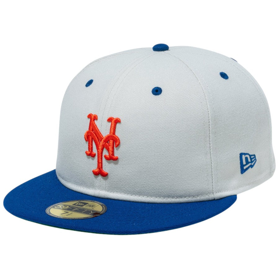 ニューエラ キャップ 帽子 NEW ERA CAP 59FIFTY ソフトバックラム Subway Series サブウェイ シリーズ ニューヨーク メッツ サンディーリネン/ロイヤル 15217075 右斜め前