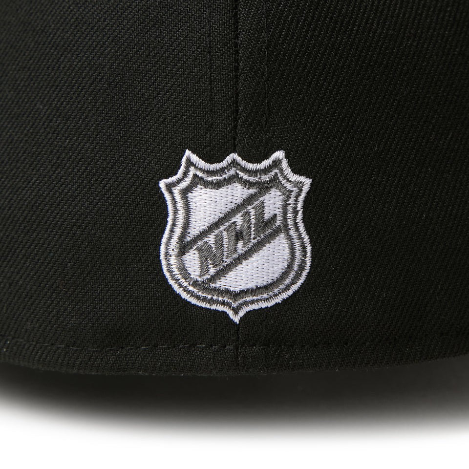 ニューエラ キャップ 帽子 NEW ERA CAP 59FIFTY NHL アナハイム ダックス ブラック/ダークグラファイトバイザー 15137396 リアロゴ