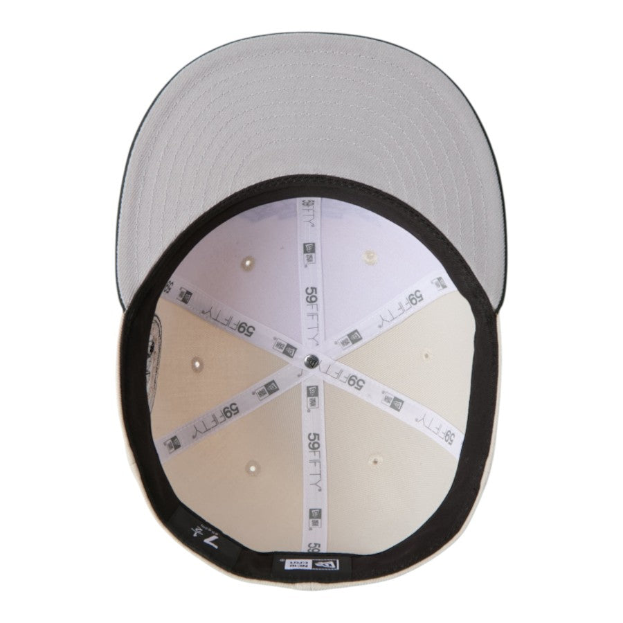 ニューエラ キャップ 帽子 NEW ERA CAP 59FIFTY NHL ロサンゼルス キングズ ストーン ダークシーウィード 15137370 グレーアンダーバイザー