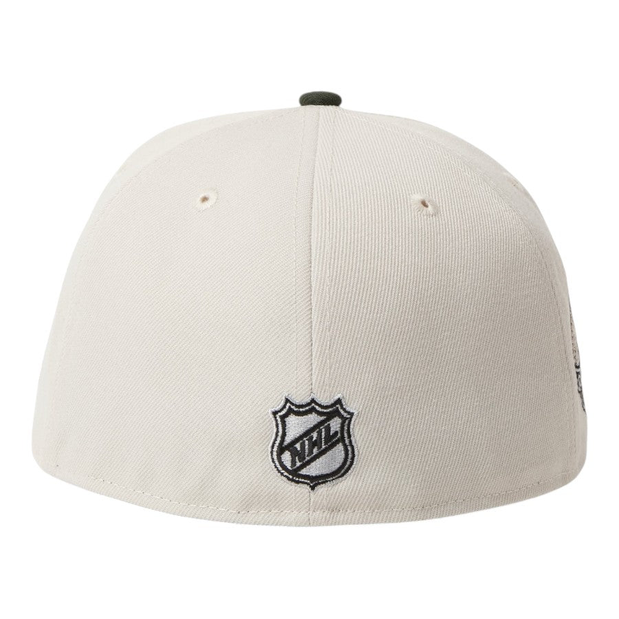 ニューエラ キャップ 帽子 NEW ERA CAP 59FIFTY NHL ロサンゼルス キングズ ストーン ダークシーウィード 15137370 リア