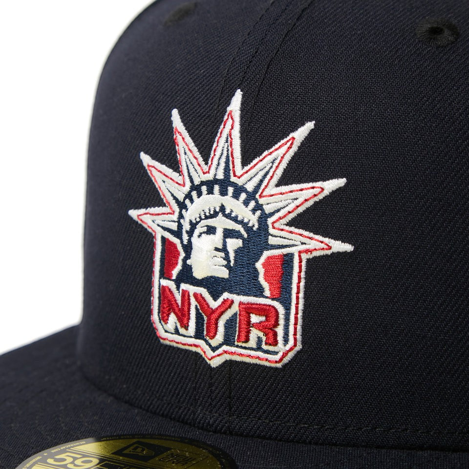 ニューエラ キャップ 帽子 NEW ERA CAP 59FIFTY NHL ニューヨーク レンジャーズ ネイビー 15137366 フロントロゴ