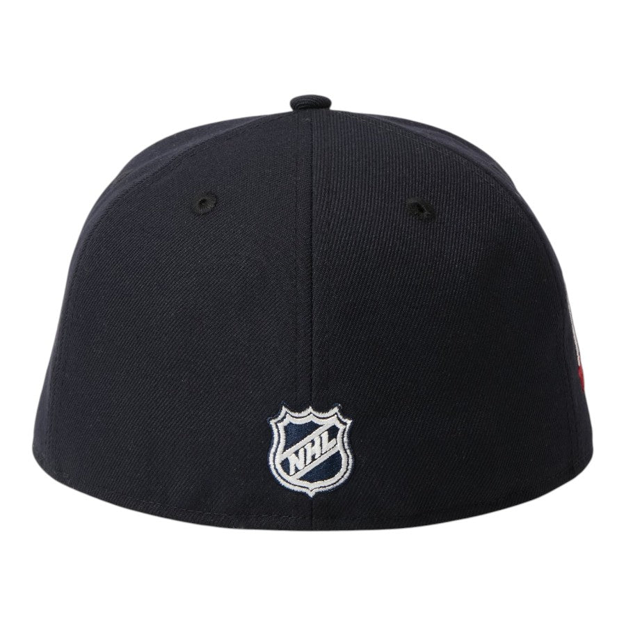 ニューエラ キャップ 帽子 NEW ERA CAP 59FIFTY NHL ニューヨーク レンジャーズ ネイビー 15137366 リアロゴ