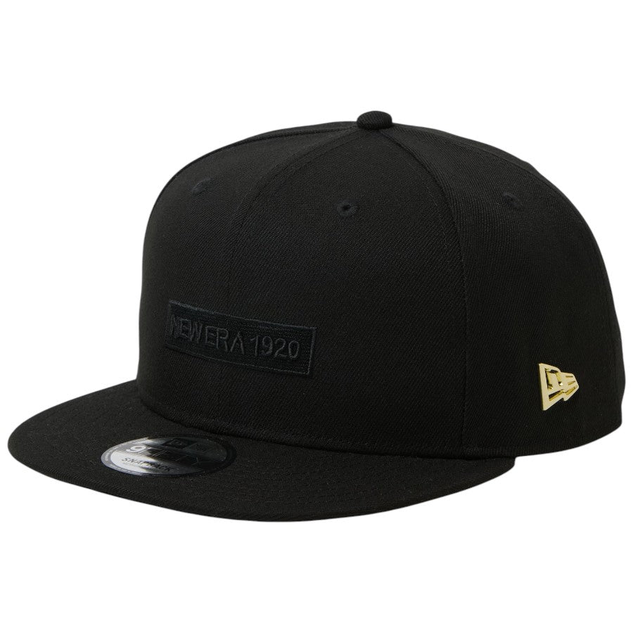ニューエラ キャップ 帽子 NEW ERA CAP 9FIFTY Metal Flag メタルフラッグ NEW ERA 1920 ブラック/ゴールド 15137010 右斜め前