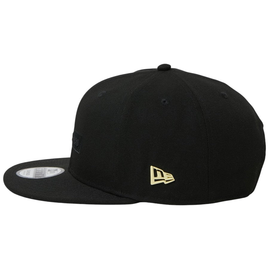 ニューエラ キャップ 帽子 NEW ERA CAP 9FIFTY Metal Flag メタルフラッグ NEW ERA 1920 ブラック/ゴールド 15137010 左サイド