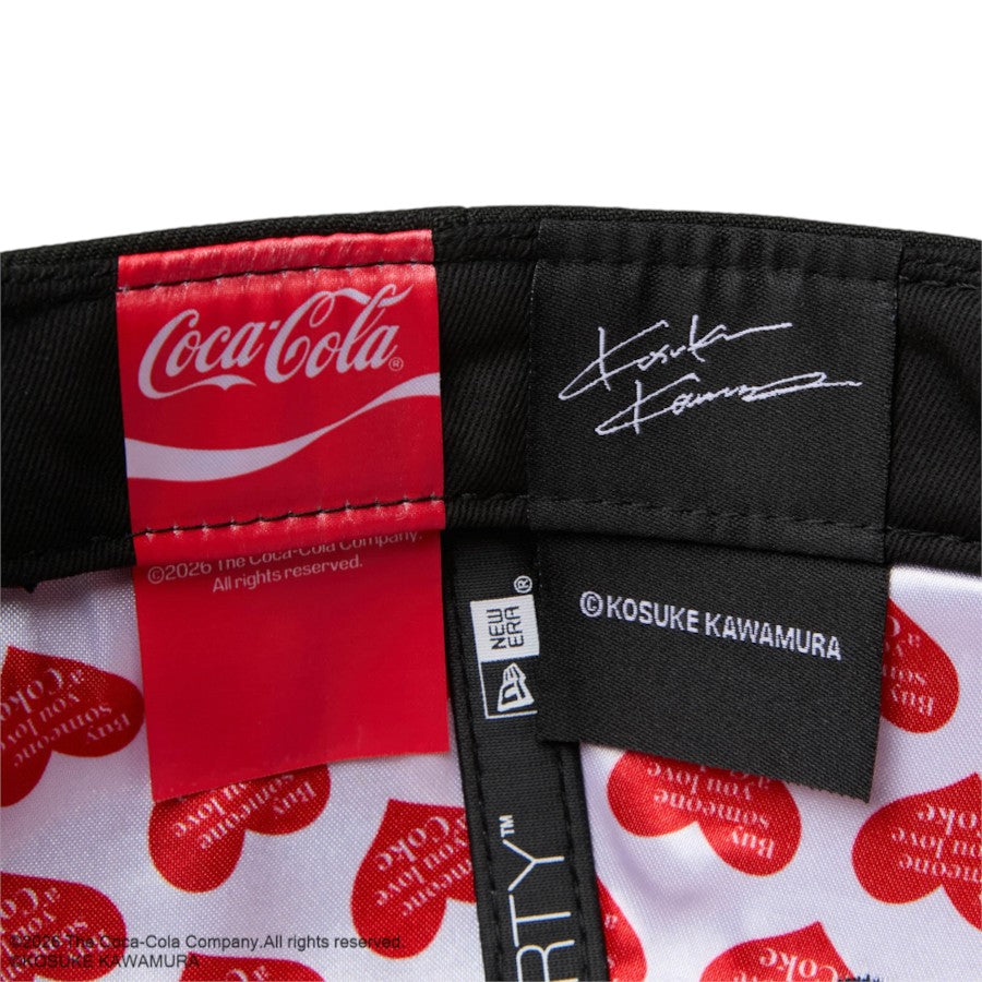 ニューエラ キャップ 帽子 NEW ERA CAP 9FORTY Coca-Cola designed by Kosuke Kawamura コカ･コーラ ブラック 15156410 インナーロゴ