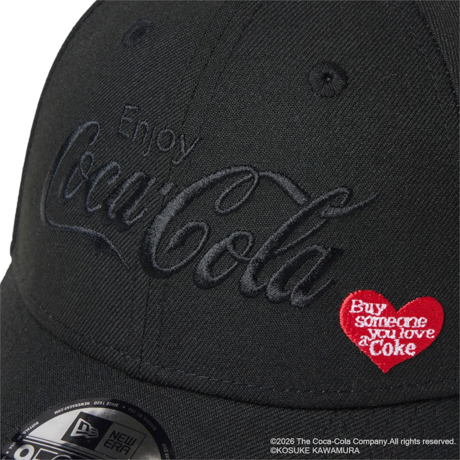 ニューエラ キャップ 帽子 NEW ERA CAP 9FORTY Coca-Cola designed by Kosuke Kawamura コカ･コーラ ブラック 15156410 フロントロゴ