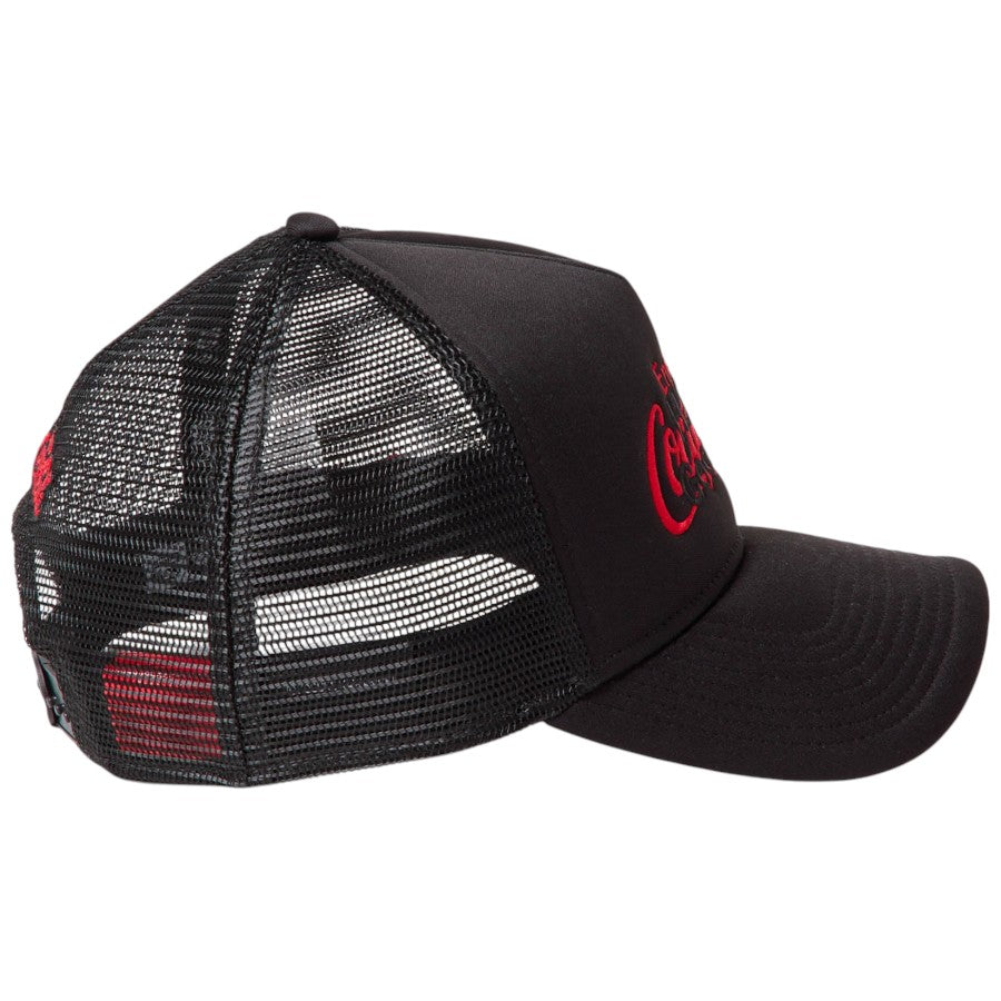 ニューエラ キャップ 帽子 NEW ERA CAP 9FORTY A-Frame トラッカー Coca-Cola designed by Kosuke Kawamura コカ･コーラ ブラック 15156434 右サイド