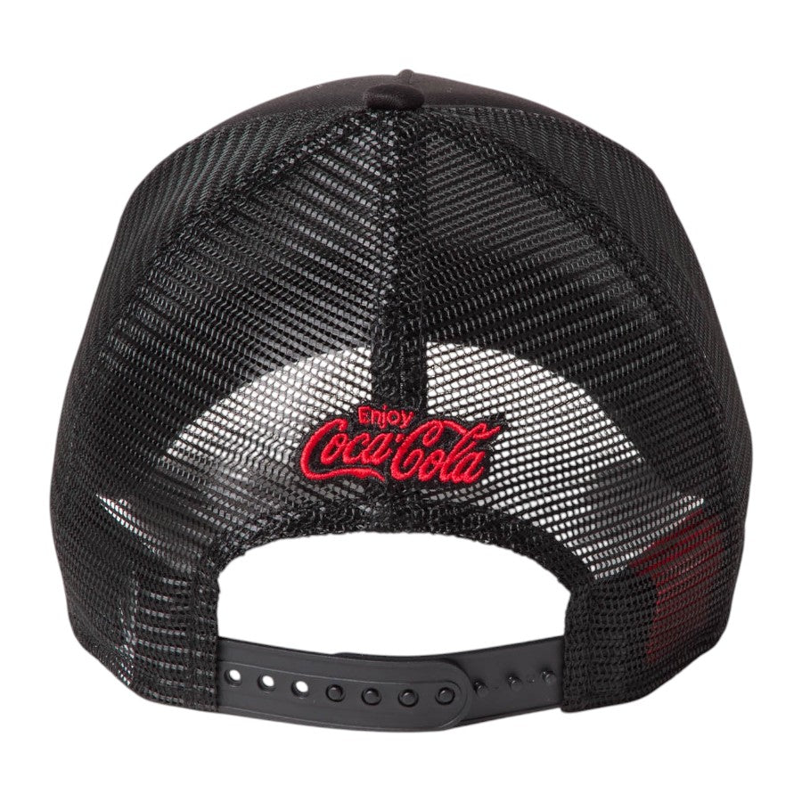 ニューエラ キャップ 帽子 NEW ERA CAP 9FORTY A-Frame トラッカー Coca-Cola designed by Kosuke Kawamura コカ･コーラ ブラック 15156434 リアロゴ