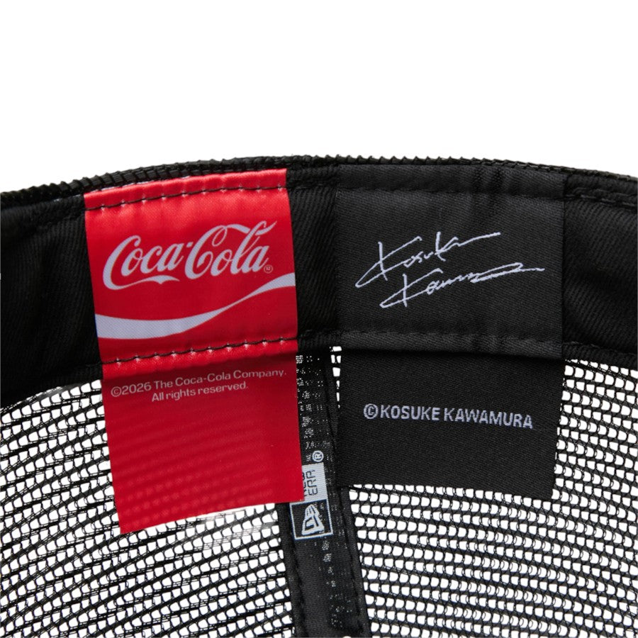 ニューエラ キャップ 帽子 NEW ERA CAP 9FORTY A-Frame トラッカー Coca-Cola designed by Kosuke Kawamura コカ･コーラ ブラック 15156434 インナーロゴ
