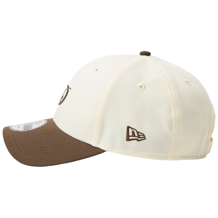ニューエラ キャップ 帽子 NEW ERA CAP 9FORTY MLB 2-Tone ロサンゼルス ドジャース シティーコネクトロゴ クロームホワイト/ウォルナット 15137075 左サイド